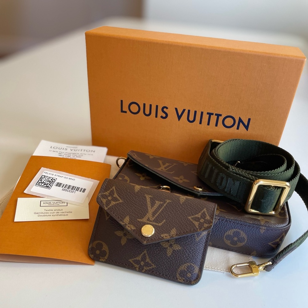 🔥😊💯 Authentic LV Félicie Strap & Go